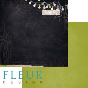 Бумага для скрапбукинга двухсторонняя FD1002311 "Моменты. Счастье" Fleur design, 30х30 см